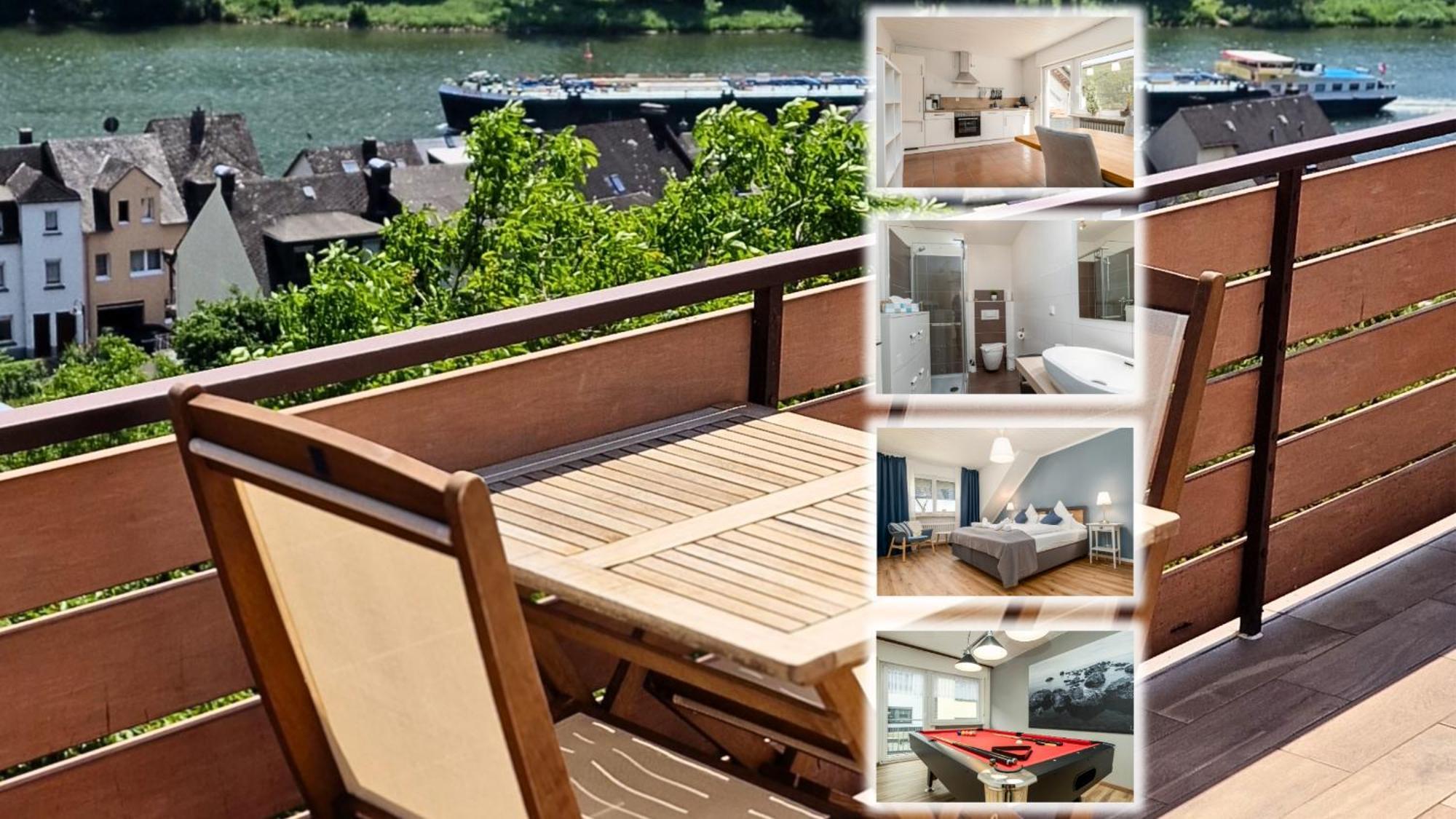 Riesling Appartement For 2 - 4 People - Billiards - Balcony With Mosel View - Parking - Wine Barrel Bar - Fully Equipped Kitchen - Netflix - Waiputv - 3 Km From Cochem Klotten Exteriér fotografie